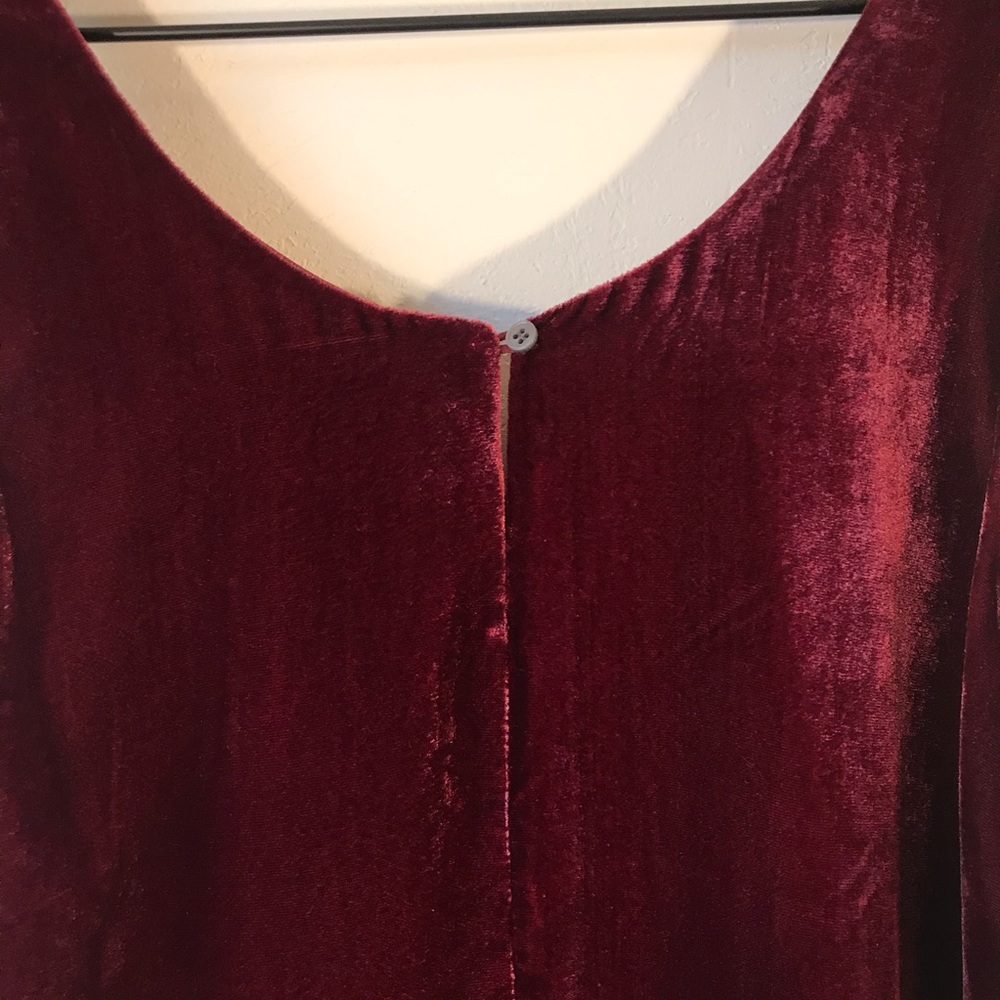 J. Crew Velvet Tank Top, Maroon/Burgundy, Size 0 - Picture 8 of 8